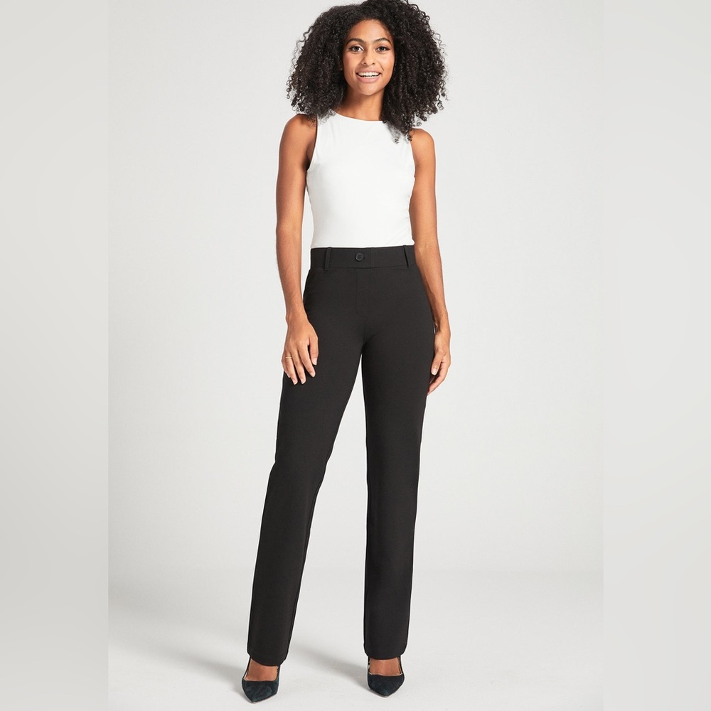 Betabrand Black Boot Cut Pants